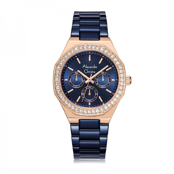 Alexandre Christie AC 2B58 Rosegold Blue BFBURBU